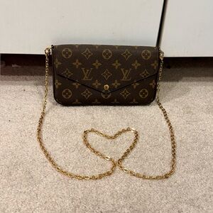 Authentic Louis Vuitton Felicie Pochette crossbody